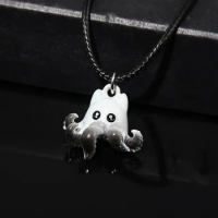 Cthulhu Cute Octopus Cat Necklace Squid Cuttlefish Marine Animals Salt Water Sea Species Pendant Necklaces For Women Men Jewelry