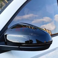 For Volkswagen VW Tiguan MK2 T-CROSS 2019-2024 Carbon ABS Car Side Door Rearview Mirror Cover Protector Trim Sticker Styling