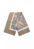 Hermès 二手愛馬仕綠柱真絲圍巾