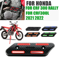 For Honda CRF300L CRF300 Rally CRF 300 L CRF 300L 2021 2022 Motorcycle Accessories Exhaust Muffler Pipe Heat Shield Cover Guard