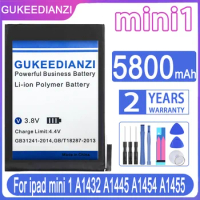 GUKEEDIANZI Replacement Battery Mini1 5800mAh For Ipad Mini 1 A1432 A1445 A1454 A1455 Batteries + Free Tools