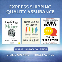 The psychology of money&surrounded by idiots thomas erikson&think faster, talk smarter,english book