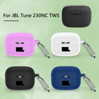 Silicone Headphone Holder Case All-inclusive Portable Earphone Headphones Cover Waterproof Scratchproof for JBL Tune 230NC TWS