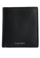 CALVIN KLEIN 壓花銀箔薄款對摺銀包