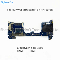 For HUAWEI MateBook 13 HN-W19R Laptop Motherboard With Ryzen 5 R5-3500 CPU 8GB Memory 100% Fully Tested