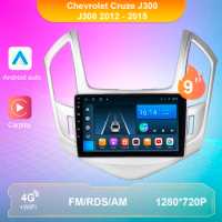 Android 10.0 Car Radio Video Player For Chevrolet Cruze J300 J308 2012 - 2015 GPS Serero Carplay 8G 128G Car Radio Multimedia
