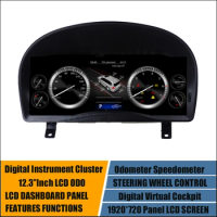 12.3''Linux System Car Digital Virtual Cockpit For Toyota Alphard 2008-2014 Instrument Cluster Dashboard Speedmeter Multimedia