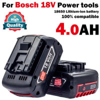 NEW For BOSCH 18V battery 4.0AH Li-ion battery gba 18v battery Professional GSR GSB BAT618 BAT618G BAT609 GSR18V GBA18V BAT610