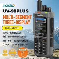 HT Iradio UV-98 Plus 3 Layar 10W High Power Tri-Band Cross-Band Repeater APRS