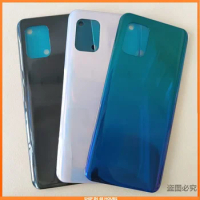 For Xiaomi Mi 10 Lite 5G Glass Back Battery Cover Door Housing case Repair parts For Xiaomi Mi 10 Lite Battery Cover