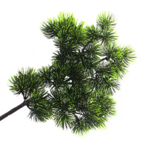 10pcs Artificial Pine Branch Simulation Green Plant Fake Pine Needle For Home Living Room Cabinet Balcony Garden Decoration