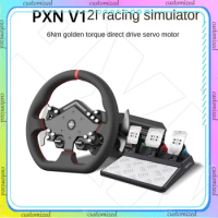 Original PXN-V12 Lite Racing Game Steering Wheel Simulator for PS4/PS5 Computer Suitable for Forza Motorsport 8/Horizon 4/GT
