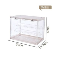 內地直送 - 桌面吧唧收納盒防塵帶燈動漫周邊徽章展示架子透明流麻穀子展示盒
