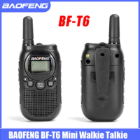 BAOFNEG Children Walkie Talkie BF-T6 Mini Two Way Radios 3W 1500mAh UHF400-480MHz Small Interphone for Kids T6 Portable Radios