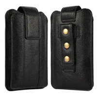 Adjustable Leather Wallet Phone Pouch For ZTE nubia Z60 Ultra Z50S Pro Neo Belt Waist Bag Case For Blade V50S V70 Pro V41 Vita