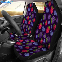 Blueberry Pattern Print Universal Car Seat Covers Fit for Cars Trucks SUV or Van Auto Seat Cover Protector 2 PCS