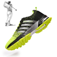 Comfort Golf Shoes Men Women Size 35-47 Golf Shoes Male Athletics Golf Sport Sneakers Light Mesh Walking Shoes Golfer Sneakers