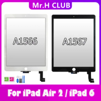 Tested For iPad Air 2 iPad 6 A1566 A1567 Touch Screen Digitizer Front Glass Touch Panel Replacement Parts +Tool