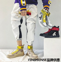 FINDSENSE品牌 四季款 新款 日本 男 高品質 厚底增高 運動 休閒高幫板鞋 舒適透氣 休閒鞋  潮流鞋子