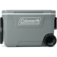Coleman 316 Series Insulated Portable Cooler with Heavy Duty Wheels, Leak-Proof Wheeled Cooler with 100+ Can Capacity