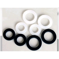 RUBBER GASKET WASHER 1/2\/19mm X 2mm/3mm (Thick) Black White O RING Hardware"