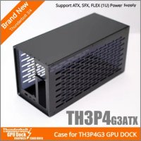 Aluminum Case for TH3P4G3 Thunderbolt3/4 ATX SFX GPU Graphics Card Dock eGPU Metal Frame Case with OLED Display Cooling Fans Kit