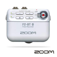 ZOOM F2-BT 微型錄音機 + 領夾麥克風組 白色 / 藍芽版 公司貨.