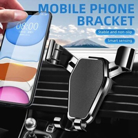 C5 Gravity Car Holder Auto Air Vent Mount Clip for iphone Samsung Xiaomi Huawei Bracket Cell Holder No Magnetic GPS Phone Stand