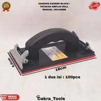 SANDING SANDER BLOCK / TATAKAN AMPLAS ROLL MANUAL 180×86MM / TATAKAN AMPLAS PERSEGI
