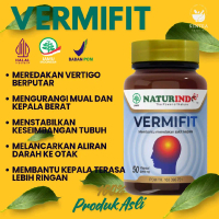 Naturindo VERMIFIT 50 Kapsul 6850 mg Jamu Pereda Vertigo & Sakit Kepala Migrain Organik Alami untuk 