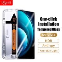 3D One-click Installation Full Curved Tempered Glass For Vivo X100 X90S X80 X70 Pro Plus S18 S17 S16 Privacy Screen Protectors