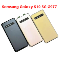 For Samsung Galaxy S10 5G G977 6.7" Battery Cover Repair Replace Back Door Phone Rear Case Logo Adhesive