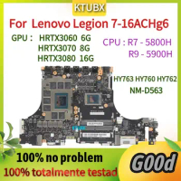 NM-D563.For Legion 7-16ACHG6 Laptop Motherboard.With R7/R9 CPU.RTX3080/3060/3070 GPU, 16G RAM, 100% test
