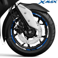 Reflective Motorcycle Wheel Sticker 15″14″ Rim Stripe Decal Accessories For YAMAHA XMAX150 250 300 xmax300 xmax250 xmax150