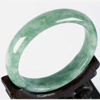 Vintage Jewelry Natural Green Jade Jadeite Bangle Natural Green Original Certified Luxury Women Free Shipping Mother's Day Gift
