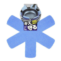 asdfkitty*日本pearl 鍋具防刮保護墊-3入-藍色-日本正版商品