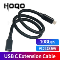 USB c extension cable 2 m extender 100W PD 5A 4k USB3.1 type c male to female usb-c extension Cord for nintendo switch 1m 2m 3m