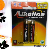 2 pcs BATERAI ABC ALKALINE AA batu batre serbaguna. Grosir cod