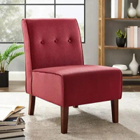 Accent Chair Red Button Tufted Accents Substantial, Lasting Accent Chair