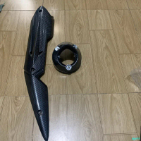 ajge92 Ốp pô và chụp đích pô xe EXCITER 135 LC V6 màu CACBON