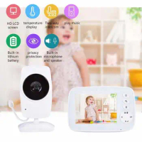 Baby Monitor Video With Camera SM32 3.2 Inch TFT LCD Portable Monitor IR Night Vision Two Way Talk Temperature Sensor Lullabies