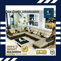 ESCO - Sofa Ruang Tamu Minimalist Sofa Beranak hand Foam Modern Model 2025 EF25
