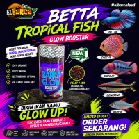 PELET BETTA Glow Booster 1 mm percepat pertumbuhan warna ikan hias betta cupang glowfish cichlid Tro