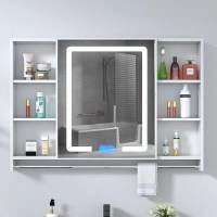 免運浴室鏡子 鏡子 浴鏡 智能鏡 照亮除霧鏡 鏡櫃 可收納鏡櫃 壁掛智能鏡 衛浴鏡子 浴室鏡