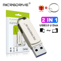 New USB Flash Drive 64GB 128GB 256GB Metal Pendrive For iPhone7/XR/12/13Pro Lightning iOS External U-disk Memoria for iPhon