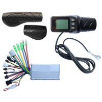 Brushless Controller Kit with LCD Display Compatible with Electric Bikes and Scooters Adjustable Gears and Cruise Control