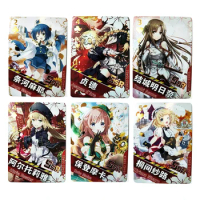 Bronzing SSR Goddess Story Alice Yuuki Asuna Anime characters collection Game cards Christmas Birthday gifts Children's toys