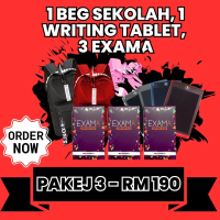 EXAMA - Pakej 3 EXAMA Termasuk 1 Beg Sekolah & 1 Writing Tablet Percuma Harga RM190 Office Stationer