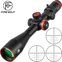 FIRE WOLF QZ 6-24X50E FFP Scope Red Green Reticle Hunting Optical Sight Sniper Riflescope Tactical AirGun Accessories Rifle Hunt