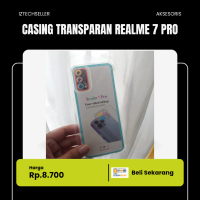 Casing Transparan untuk Realme 7 Pro